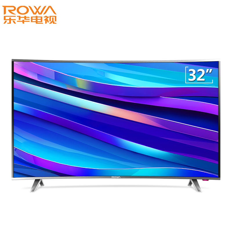 乐华（ROWA）T32 32英寸 曲面人工智能液晶电视机彩电 语音遥控25核处理器海量视频源接口丰富 (黑色)